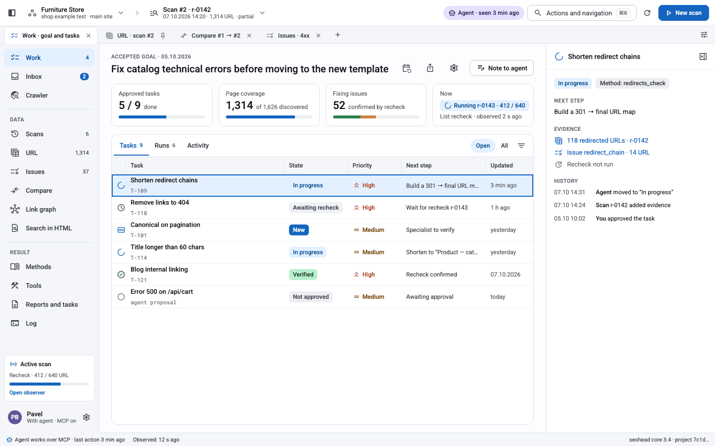 Tasks developers can act on